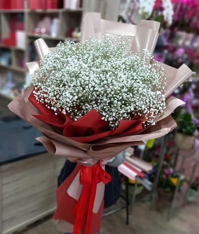 Букет цветов из: Гипсофила в Октябрьском