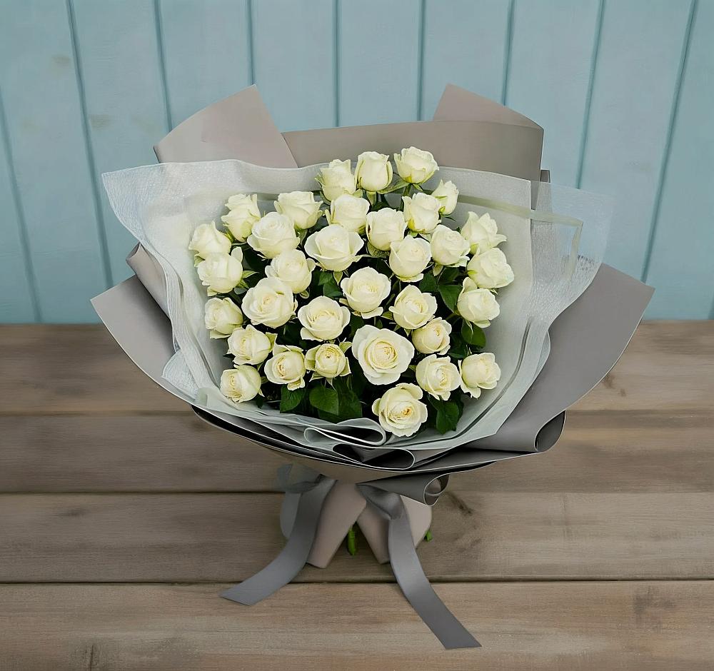 Букет Белоснежная нежность в Октябрьском