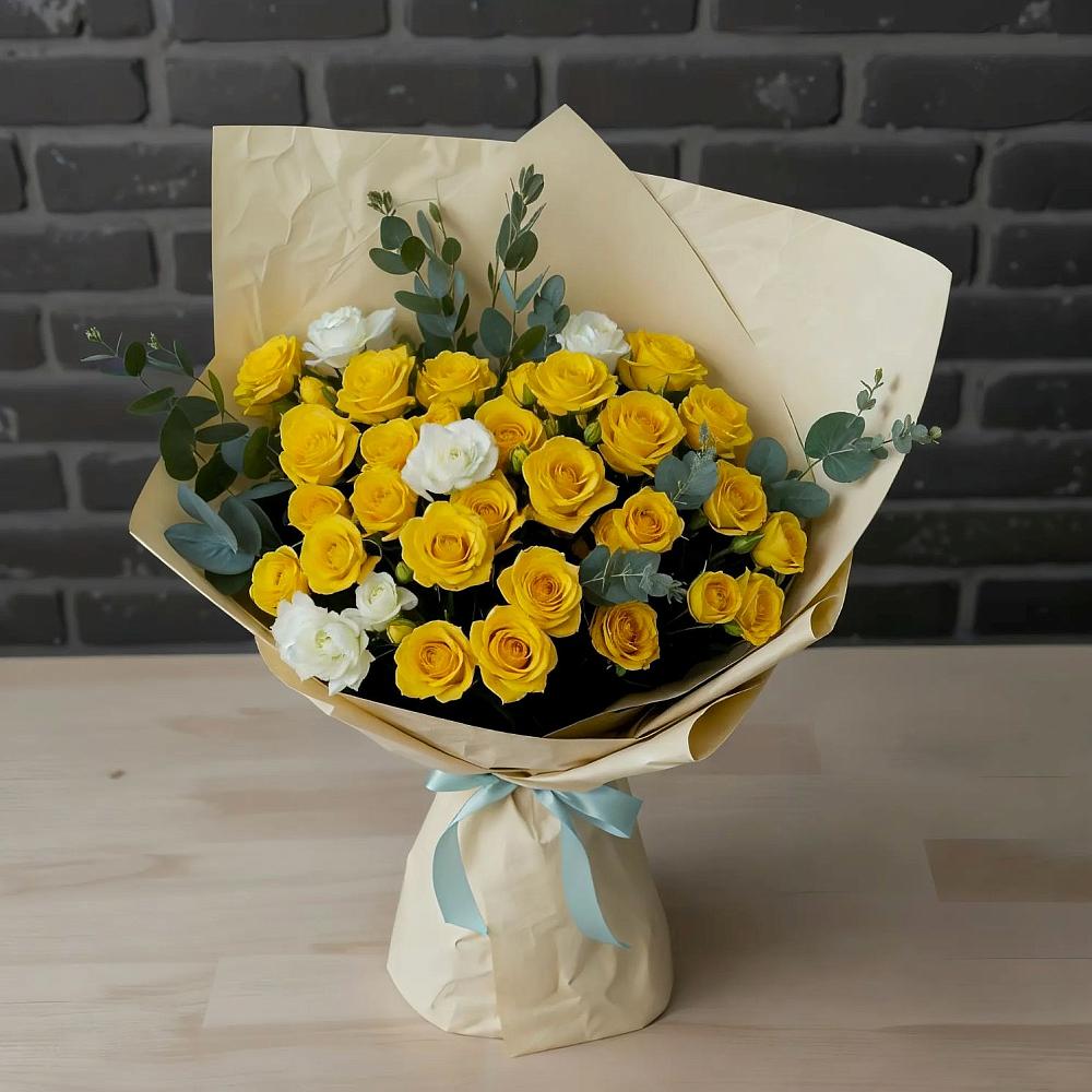 Букет цветов из: Розы в Октябрьском